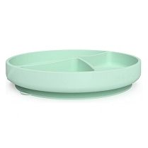 Картинка Everyday Baby Детская силиконовая тарелка на присоске, мятная от магазина gnom.land