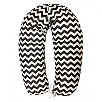 Картинка ФЭСТ Подушка для беременных и кормящих женщин, цвет белый/черный/зигзаг от магазина gnom.land