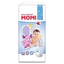 Картинка MOMI High Standard Подгузники-трусики L (9-14 кг), 44 шт от магазина gnom.land