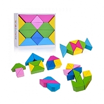 Картинка ТОМИК Набор "Цветные треугольники", 16 деталей от магазина gnom.land
