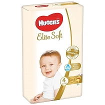 Картинка Huggies Подгузники Elite Soft 4 (8-14кг), 66 шт. от магазина gnom.land