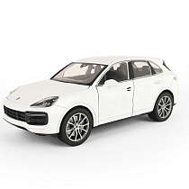 Картинка Welly Машинка металлическая 1:24 Porsche Cayenne Turbo, белая от магазина gnom.land