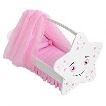 Картинка Манюня Кроватка для кукол Diamond star, белый от магазина gnom.land