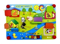 Картинка Aalatoys Бизиборд "Кто где живет" ББ203 от магазина gnom.land