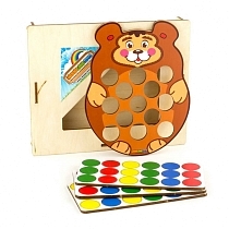 Картинка WoodlandToys Мозаика "Медведь" от магазина gnom.land