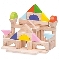 Картинка WONDERWORLD Деревянный конструктор WW-2505, 50 деталей от магазина gnom.land