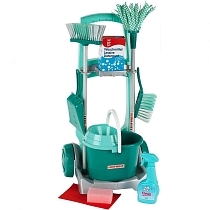 Картинка Klein Тележка с аксессуарами для уборки Leifheit от магазина gnom.land