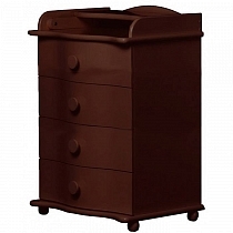 Картинка Лель Комод узкий с пеленальным столиком БИ 888, махагон от магазина gnom.land