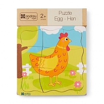 Картинка ANDREU Toys Головоломка-пазл "Яйцо-курица" от магазина gnom.land