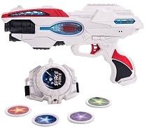 Картинка Fun Red "Набор FRBL007 | звук свет" - бластер и часы от магазина gnom.land