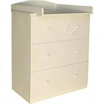 Картинка Островок уюта Комод детский Виола, съемный пеленальный стол, слоновая кость от магазина gnom.land