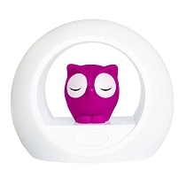 Картинка ZAZU Ночник с датчиком звука "Сова Лу", розовый от магазина gnom.land