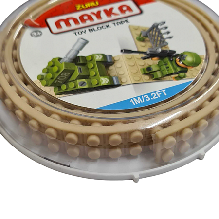 Картинка Zuru Гибкая лента-скотч для кубиков "Mayka" 1м/1,5см, бежевая магазин gnom.land