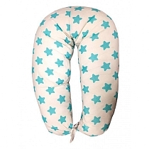 Картинка ФЭСТ Подушка для беременных и кормящих женщин, цвет белый/бирюза/пряники от магазина gnom.land