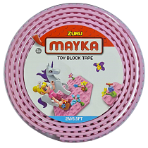Картинка Zuru Гибкая лента-скотч для кубиков "Mayka" 2м/3см, розовая от магазина gnom.land