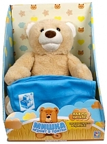 Картинка 1Toy "Мишка играет в прятки" интерактивная мягкая игрушка, голубой 26 см от магазина gnom.land