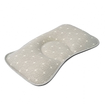 Картинка Nuovita Подушка для новорожденного NEONUTTI Isolotto Dipinto 44x26x3 см, 03 серый от магазина gnom.land