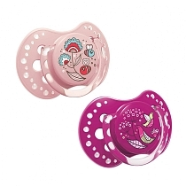 Картинка Lovi Соска-пустышка Folky динамическая, 6-18 мес., 2 шт. от магазина gnom.land