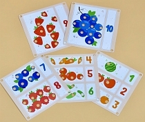 Картинка Raduga Kids "Карточки - Изучаем счёт" - набор карточек к мозаике от магазина gnom.land