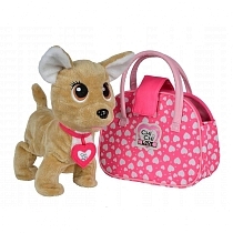 Картинка CHI CHI LOVE "Собачка - Счастливчик с сумочкой" - мягкая интерактивная игрушка от магазина gnom.land
