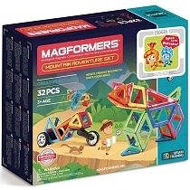 Картинка MAGFORMERS магнитный конструктор "Adventure Mountain 32", 703011 от магазина gnom.land