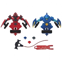 Картинка Spin Racers Набор волчков-трансформеров "Саблезуб и Хитрец", 2в1 от магазина gnom.land