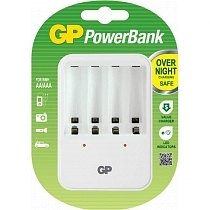 Картинка Зарядное устройство "GP Batteries", для заряда 4-х аккумуляторов типа АА, ААА от магазина gnom.land