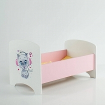 Картинка Коняша Кроватка для куклы "Котенок в наушниках" от магазина gnom.land