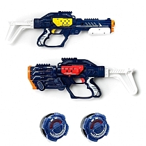 Картинка Lazer Mad Двойной Набор Экстрим Делюкс (2 бластера, 2 мишени, 2 модуля, 2 приклада) от магазина gnom.land