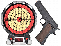 Картинка TONGDE "Лазерный пистолет и мишень с указанием баллов - XZ-H9V" - Игровой набор от магазина gnom.land