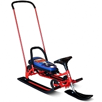 Картинка Барс Снегокат 109 Wheel Animals "Кролик", с П-образным толкателем и колесной базой от магазина gnom.land