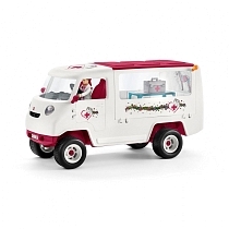 Картинка SCHLEICH Пикап ветеринарной службы с лошадью 42370 от магазина gnom.land