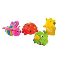 Картинка Canpol Игрушки для ванны "Сад", 4 шт, 12м+ от магазина gnom.land