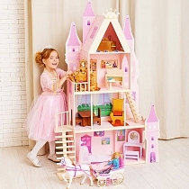 Картинка Paremo Кукольный дворец "Розовый сапфир" с аксессуарами от магазина gnom.land