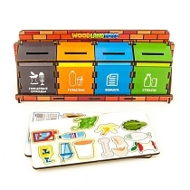Картинка WoodlandToys Обучающий комодик "Сортировка мусора" от магазина gnom.land