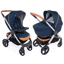 Картинка Коляска 2 в 1 Chicco Stylego Up Crossover, Iconic Blue от магазина gnom.land