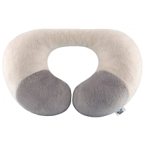 Картинка Roxy-kids Подушка дорожная "рогалик", бежевая от магазина gnom.land