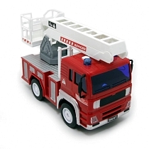 Картинка BALBI Машина пластиковая PT-005-B Пожарная лестница инерционная от магазина gnom.land