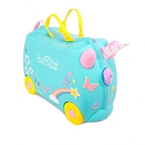 Картинка Trunki Чемодан на колесиках "Единорог Уна", голубой от магазина gnom.land