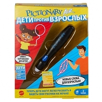 Картинка Mattel Games Интерактивная игра Pictionary Air "Дети против взрослых" от магазина gnom.land