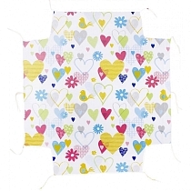 Картинка Geuther Мягкий бампер для манежа Ameli, сердечки от магазина gnom.land