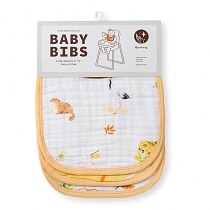 Картинка Qwhimsy Набор муслиновых нагрудников "Красная книга", 3 штуки, QBB005 от магазина gnom.land