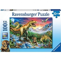 Картинка Ravensburger Пазл "У динозавров", 100 элементов от магазина gnom.land