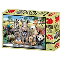 Картинка Стерео пазл PRIME 3D 10009 Экзотическая живая природа от магазина gnom.land