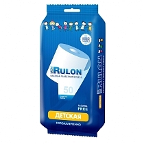 Картинка Mon Rulon Влажная туалетная бумага детская, 50 штук от магазина gnom.land