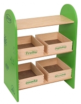 Картинка Набор кукольной мебели КРАСНОКАМСКАЯ ИГРУШКА КМ-04 Магазин с четырьмя ящичками от магазина gnom.land