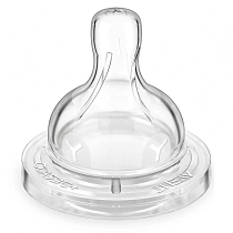 Картинка Соска Avent Classic силиконовая для густых смесей, 2 шт., 6+, 80627 от магазина gnom.land