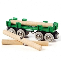 Картинка Brio Вагон с бревнами от магазина gnom.land