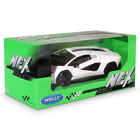 Картинка Welly Машинка металлическая 1:24 LAMBORGHINI COUNTACHLP 1800-4, белая магазин gnom.land