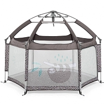 Картинка Happy Baby Манеж "TROPICON", коричневый от магазина gnom.land